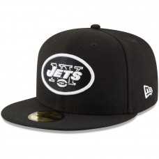 Men's New York Jets New Era Black B-Dub 59FIFTY Fitted Hat 2513425